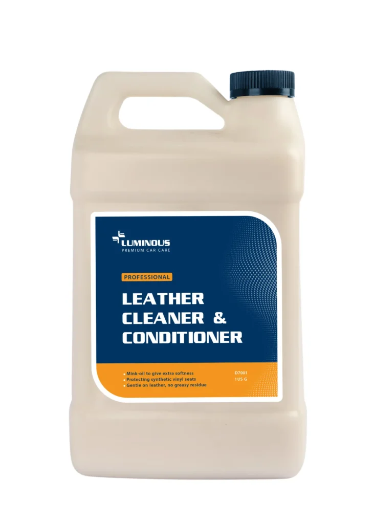 Luminous leather cleaner and conditioner