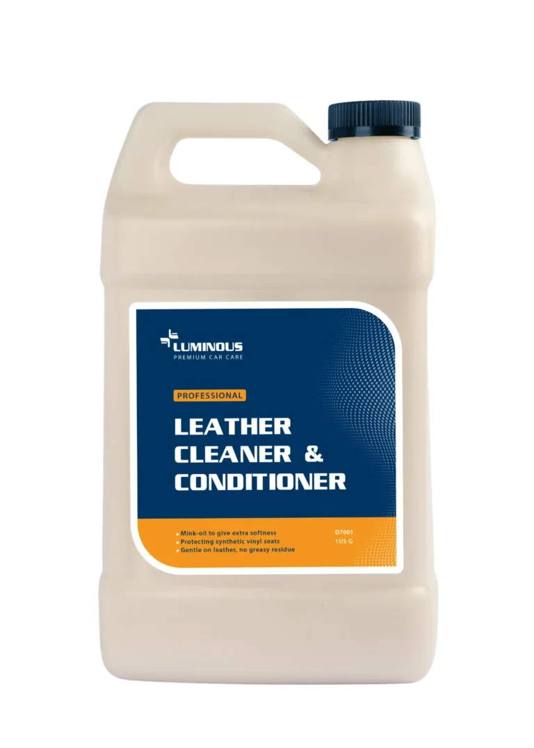 Luminous leather cleaner and conditioner